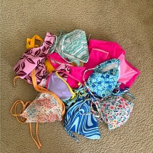 Lot of SHEIN size M bikini tops